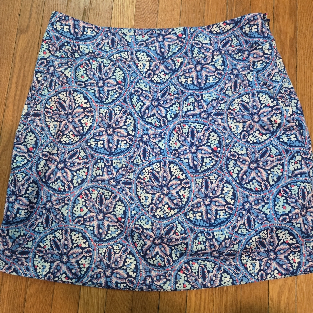 Vineyard Vines Women's Golf Skort Blue Sand Dollar Print Size 0